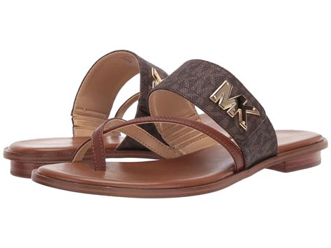 michael kors sidney flat sandals|michael kors high heel sandals.